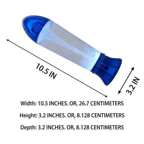 YAKii Tornado Lamp 10.5" LED Color Changing,Tornado Maker, Room Decor,Battery/USB Cable Operated Blue
