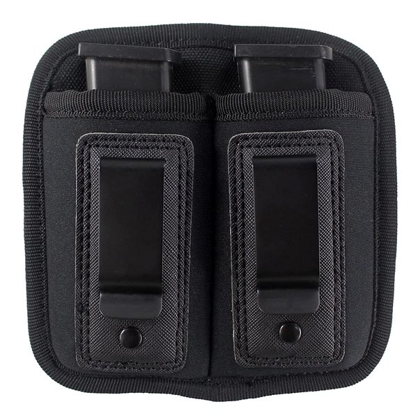 Depring Universal Handgun Magazine Pouch Inside The Waistband Double Mag Holster for Concealed Carry Soft IWB Tool Holder