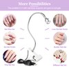 Saviland Mini Nail LED Lamp – Flexible Rotatable USB Quickly Nail Dryer Gel X Lamp for Nails with Securing Clip Led Light for Nails for Curing Gel Polish U V Nail Gels Manicure DIY