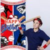 Avezano Baseball Party Decorations Baseball Happy Birthday Banner Sports Themed Birthday Door Cover Boys Kids Baseball Birthday Party Supplies