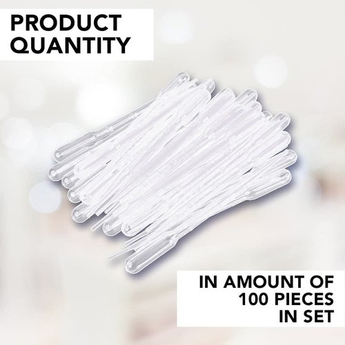 Plastic Transfer Pipettes 3ml, Graduated, Pack of 100