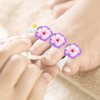 Beaupretty 2 Boxes Nail Polish Toe Separator Silicone Flower Shape Individual Toe Spacers Fingers Nail Stretchers Pedicure Tool for Home Salon(Mixed Color)