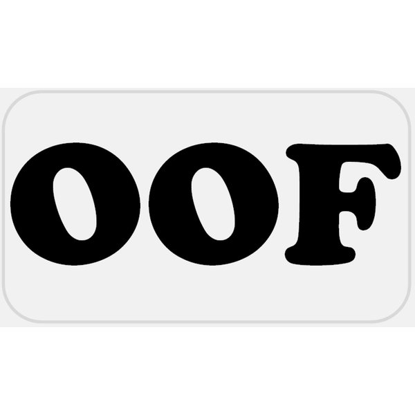 Oof - 25 Stickers Pack 2.25 x 1.25 inches