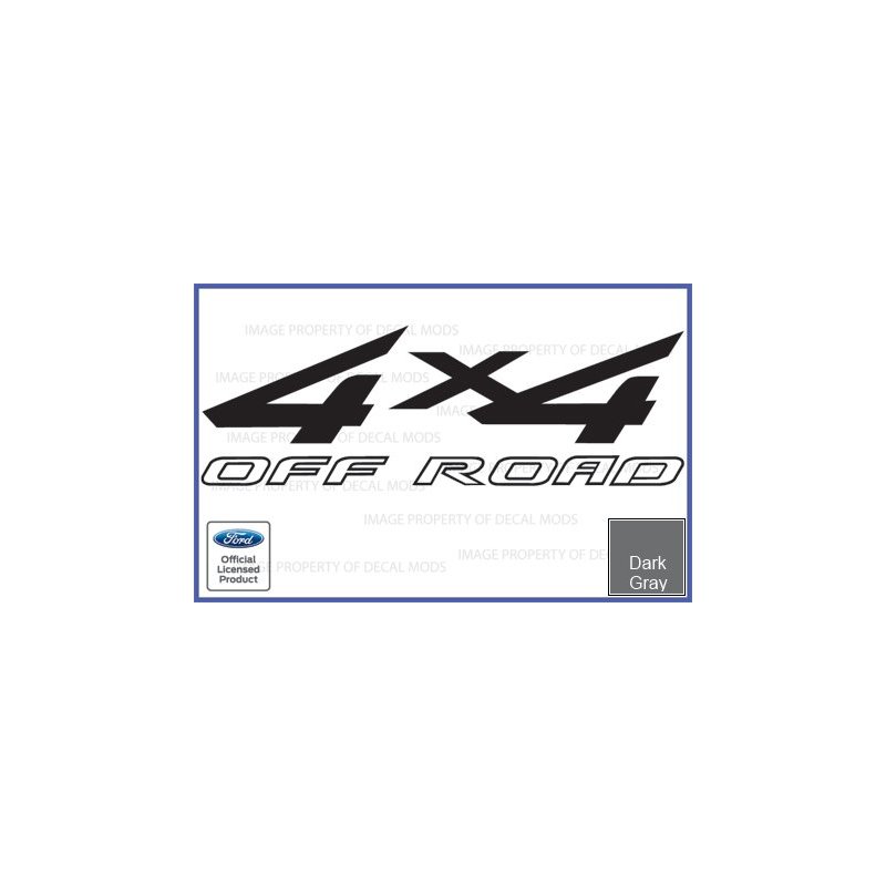 Decal Mods 4x4 Offroad Dark Gray Decals Stickers for Ford F250 F350 ...