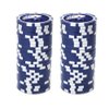 Brybelly Yin Yang Poker Chip Heavyweight 14-Gram Clay Composite – Pack of 50 ($10 Blue)