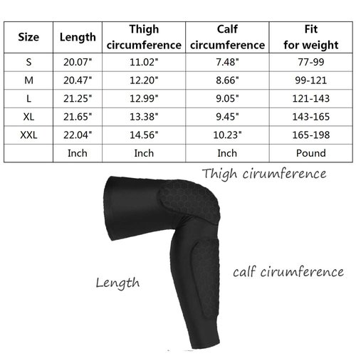PISIQI Knee Compression Sleeves Basketball Volleyball Knee Pads Compression Leg Sleeve Football Adult Knee Brace Support Leg Sleeve Knee Protector Calf Support Snowboard Kneepad