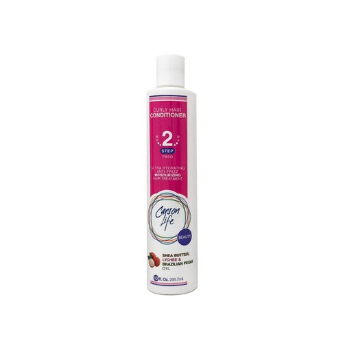 Carson Life Curly Hair Conditioner Paraben and Sulfate Free - 10 Oz - Designed For Curly & Wavy Hair - Shea Butter For Hydration, Anti Frizz, Shine and Bounce (Single)
