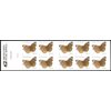 Common Buckeye Butterfly, Full Booklet Pane of 10 x 24-Cent Postage Stamps, USA 2006, Scott 4001