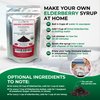 Green Hill Tea Organic Elderberry Herbal Tea - Immune System Boosting Loose Leaf Tea Blend - USDA Certified Organic - Caffeine-Free Relaxing Drink 4 OZ
