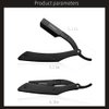 Professional Straight Edge Razor with 20 Stainless steel Blades Barber Straight Razor Close Shaving Men's Manual Shaver Aluminum handle Straight Razor Blades portable Straight Razor Kit(TKL-B)