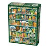 Cobble Hill 1000 Piece Puzzle - The Purrfect Bookshelf - Sample Poster Included