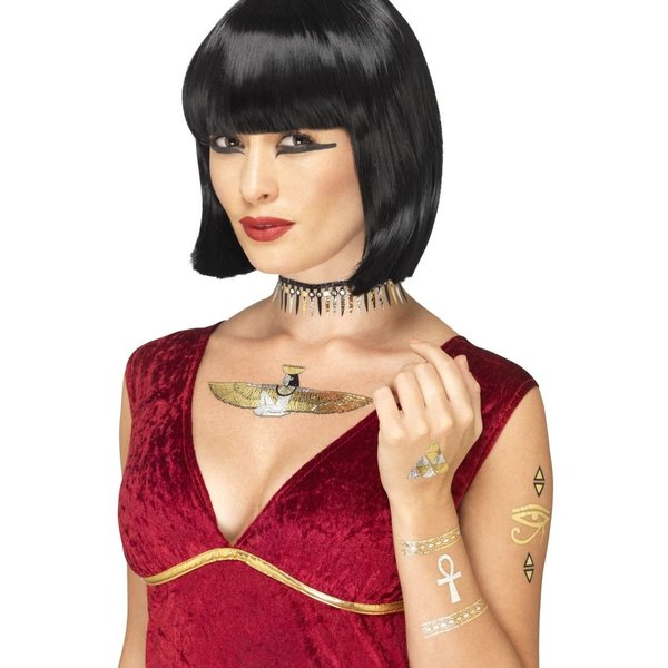 Smiffy's 41555 Egyptian Transfer Tattoos (one Size)