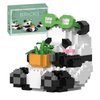 WULOBOOI Mini Building Blocks Animal Sets-Cute Bamboo Panda Micro Building Toys for Adults, 348 Pieces Party Favor for Boys Girls 6 7 8-12 14, Small Carnival Prizes