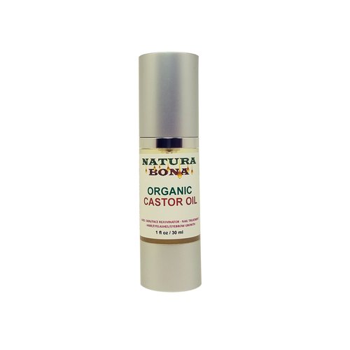 Organic Castor Oil 1oz- 100% Pure Cold Pressed Non GMO Hexane free - Boost Growth For Hair, Eyelashes & Eyebrows. Anti-aging Oil for Face and Skin. (1oz Castor Oil)