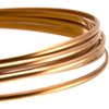 Uncouted Solid Bare Copper Wire Half Round, Bright, Dead Soft, 99.97% Pure (Choose 12 to 18 Ga.) 25 Ft. Or 50 Ft. (18 Ga. - 50 Ft. Coil)