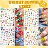 IDDFEVE 12 Months All Holiday Nail Stickers, 24 Sheets Seasonal Variety Pack 2 Pcs Per Month DIY Nail Art, Self-Adhesive Pegatinas Uñas for a Year of Halloween Christmas Thanksgiving&Valentine’s Day