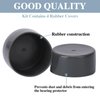 4Pcs Bearing Dust Caps,Bearing Caps 1.98-Inch Bearing Bars Cover Bearing Rubber Caps Trailer Bearing Dust Cap Trailer Wheel Hub Replacement Bearing Protector