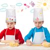 Ecoofor 24 Pieces Kid Aprons, Kid Chef Aprons with Pocket Children Chef Apron for Boys Girl's Kitchen Cooking Baking Painting Wear (Ages 5-12)
