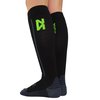 Zensah Featherweight Compression Socks - Ultra-Lightweight, Anti-Blister, Graduated Compression (Small, Black)