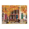 Galison Autumn in The Neighborhood 1000 Piece Puzzle from Galison - 27" x 20" Beautifully Illustrated Puzzle from Joy LaForme, Thick & Sturdy Pieces, Challenging Activity for Adults, Unique Gift Idea!