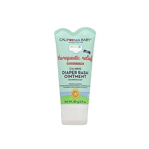 California Baby Calming Diaper Rash Cream | Zinc Oxide Ointment | 100% Bio-Based | Calming Lavender Scent | Hypoallergenic | Soothing Diaper Rash Cream For Baby | 82 g / 2.9 oz.