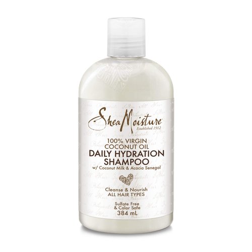 SheaMoisture Daily Hydration 100% Virgin Coconut Oil Shampoo silicone and sulphate free for all hair types 384 ml