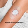 60Pack Libre Sensor Covers Latex-Free Medical Adhesive Patches for Libre 2/3 Precut CGM Tape with No Glue On The Center Waterproof and Strong Stick for Long Stay