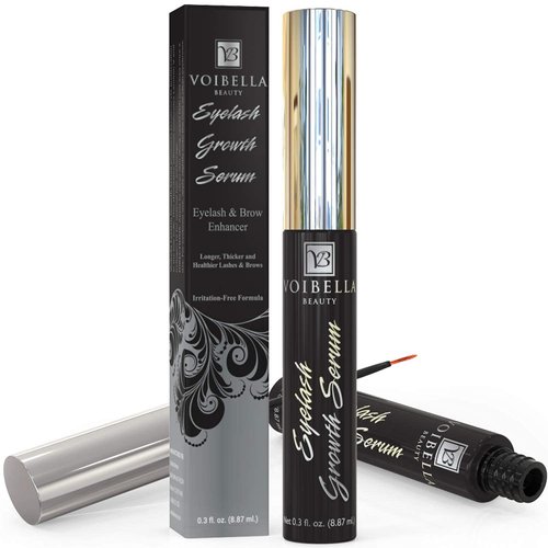 Voibella Eyelash Growth Serum and Eyebrow Appearance Enhancer 8.87ML - Natural Eye Lash Beauty Enhancing and Brow Serum To Boost Healthy Babe Aspect and Show Thick, Longer, Lush and Lavish Lashes