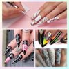 Makartt Double-Ended Nail Art Brushes Set, 5PCS Nail Design Brushes Dotting Pen Multifunctional Nail Design Tools Kit Including Nail Liner Brush and Nail Dotting Pens for UV Gel Nail Home Salon Use
