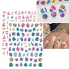 JMEOWIO 12 Sheets Summer Ocean Nail Art Stickers Decals Self-Adhesive Pegatinas Uñas Fish Beach Turtle Whale Nail Supplies Nail Art Design Decoration Accessories