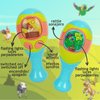 La Granja De Zenon Spanish Toys Maracas Egg Shakers Rattles Maracas for Kids Musical Instrument with Rhythm for Party Games Baby Party Favors Pepe Bartolito Christmas Day
