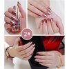 Hacaus 6 Colors Metallic Nail Polish Mirror Nail Polish Reflective Manicure Mirror Effect Glossy Nail Lacquer Nail Art Set 18ML