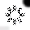 Short Press on Nails Square Fake Nails Black and White Checkerboard False Nails with Designs Glossy Full Cover Acrylic Glue on Nails Reusable Artificial Nails Holiday Party for Women 24PCS