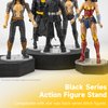 FIGURESLAB Action Figure Stand Star Was Black Series 6inch, 1/12 Scale Figures Toy Collection Support Display Holder Bases Accessories, 6-Pegs 3-Size, Circle, 24PACK