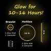 UURM 75 Glow Sticks Bracelets and Necklaces, 8'' Glowsticks Bulk Pack Bright Glow in the Dark Party Supplies for Kids (Yellow)