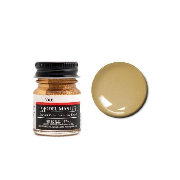 Testor Corp. Gold 1/2 oz Enamel Paint Bottle