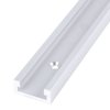 1 Piece 400mm Aluminum Alloy T Track, T Slot Track with 4Pcs Self Taping Screws for Woodworking Router Table Saw