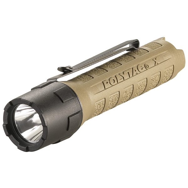 Streamlight 88615 PolyTac X USB 600-Lumen Multi-Fuel Professional Tactical Flashlight, Box, Coyote
