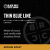 Black Rifle Coffee Company Thin Blue Line (Medium Roast) Whole Bean Coffee, 12 Ounce Bag of Coffee Beans, Medium Roast Coffee Beans, Created to Benefit Law Enforcement Officers and Their Families