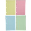 1InTheOffice 5.5 x 8.5 Paper, Pastel, College Ruled Mini Binder Paper, Loose Leaf Paper, Assorted Color, 200 Pack