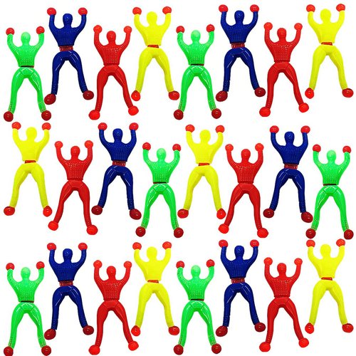 ArtCreativity Sticky Wall Climbers, 24PCS Mountain Climber Figures, Stretchy Sticky Toys for Kids, Anxiety Relief Toys, Party Favors for Kids, Great Gift Idea for Boys and Girls
