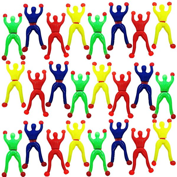 ArtCreativity Sticky Wall Climbers, 24PCS Mountain Climber Figures, Stretchy Sticky Toys for Kids, Anxiety Relief Toys, Party Favors for Kids, Great Gift Idea for Boys and Girls