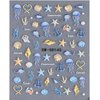 Summer Ocean Shell Nail Art Stickers Decals 5D Embossed Seashell Starfish Nail Decals Summer Nail Art Decorations Supplies Ocean Theme Summer Nails Adhesive Sliders for Women Girls DIY Nail Salons