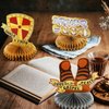 Jetec 9 Pcs Armor of God Honeycomb Centerpieces Bible Verse Religious Themed Party Decorations 3D Armor Knight Medieval Table Decor for Table Party Supplies