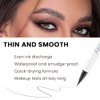 evpct Eyebrow Stamp Pencil Kit for Eyebrows, Makeup Brow Stamp Trio Kit with Waterproof Eyebrow Pencil, Eyeliner, Eyebrow Pomade, 10 Eyebrow Stencils and Dual-ended Eyebrow Brush, Kit-06# MEDIUM BROWN