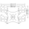 VideoSecu Mount Adapter Plate LED LCD Plasma 3D TV Wall Mount Bracket Extender VESA 200 to 300/400/400x200, Mount Accessory MLEB 1UU