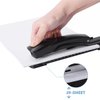 Craftinova Long Reach Stapler,with 2000 Staples & Stapler Remover Full Strip，20-25 Sheet Capacity,with Built-in Ruler and Adjustable Locking Paper Guide, Black