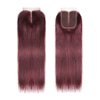 8A Brazilian Virgin Hair 99j Burgundy Straight Hair Weaves Bundle Free Part Red Wine Color 100% Unprocessed Human Hair Weft Weaves (22 INCH)……