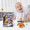 Super Wings Transformer Toys, 5 in Marty Airplane Transformer Figures Toys, 2 in 1 Mode Rescue Bots Action Figure Toys for 3-5 Year Old Boys Girls, Fun Plane Toys for Toddlers Kids Age 3 4 5 6 7