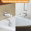 Dreyoo Tub Spout with Diverter, Tub Spout (Universal Fits 1/2" Copper Pipe, 1/2" IPS and 3/4" IPS), Bathroom Bathtub Faucet with Adapters and Hex Wrench, Chrome (Simple)